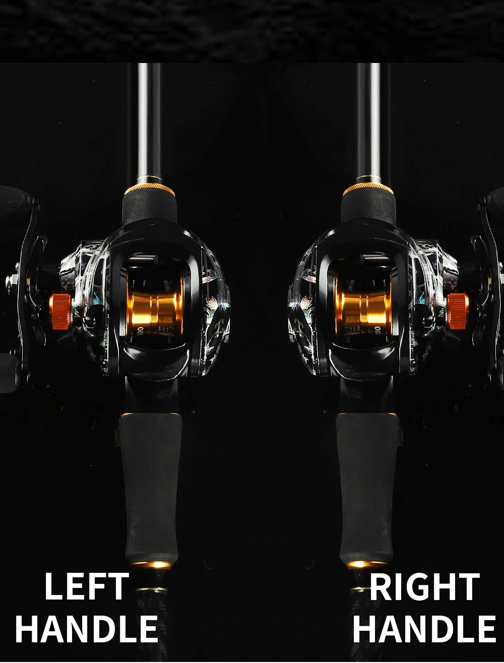 BILLINGS Baitcasting-Angelrolle VS Modell Angelrolle 7,2:1 Übersetzungsverhältnis 8KG Max DRAG Angelrolle Geeignet für Süßwasser – Detail 5