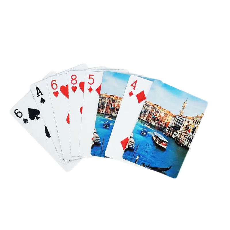 Sublimation Blank Paper Game Playing Cards Adequado para Viajar Casa Uso Festival 10 Caixas por Lote - Imagem 6
