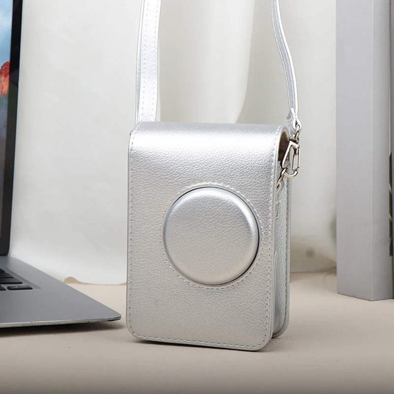 

Camera Bag For Instax Mini EVO Instant Film Camera Case Soft PU Leather Cover Bag With Shoulder Strap Camera Pouch
