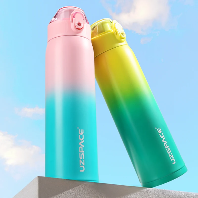 2023 New Thermos Flask Double Vacuum 316 Bottiglie D'Acqua Sportive In Acciaio Inossidabile Per Ragazze Portatile A Tenuta Stagna Mantiene Il Freddo E