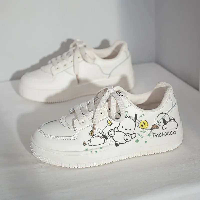 

Kawaii Sanrio Pochacco Anime Kawaii New Versatile Fashionable and Comfortable Sneakers Cute and Sweet Girly Sneakers