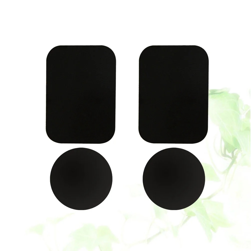 

4 Pcs Phone Magnet Sticker Mount Stickers Magnetic Full Adhesive Metal Plate Magnets