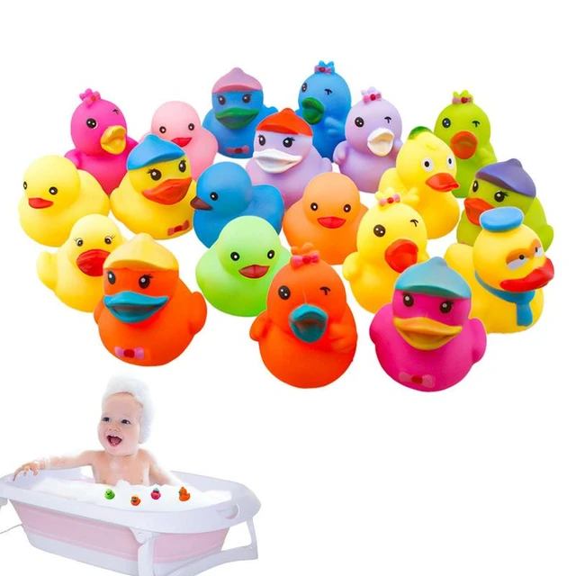 Sound Squeaky Float Shower Toy Bath Toys Swimming Water Toys Baby Bath Toys