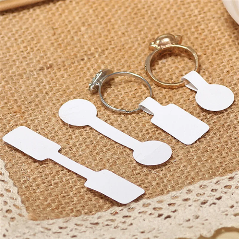 

100pcs/bag Price Tags Retail Store Blank Jewelry Labels Paper Stickers Necklace Ring