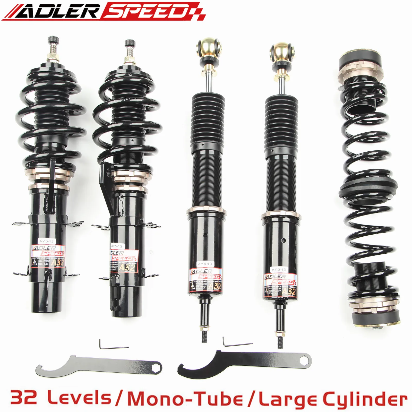 

ADLERSPEED For Audi TT (8N) 2000-06 ADLERSPEED Coilovers Suspension Strut Shock Kit 32 Way