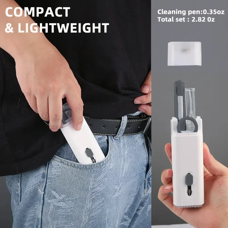 7-in-1 다기능 청소 키트 노트북 키보드 청소 브러시 ??휴대폰 화면 청소 블루투스 헤드셋 청소 펜