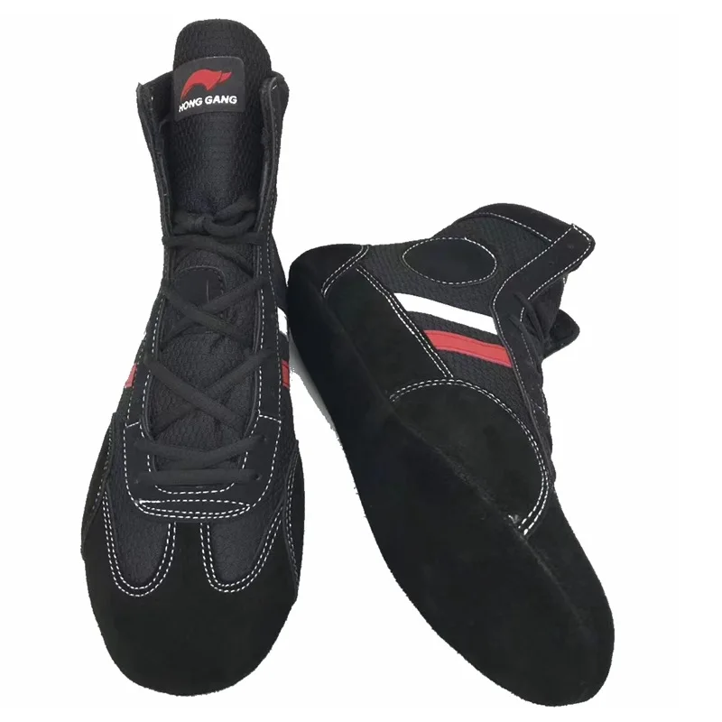 Sports Boots Breathable Combat Shoes Indoor Soft Outsole Wrestling Shoes Boxing Fighting Sneakers Soft Sambo Boots