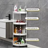 Hot Bathroom Storage Rack Triangle shelf Floor Toilet Restroom Bathroom Tripod Mezzanine Multi-Tier Kitchen Corner Organizer 4
