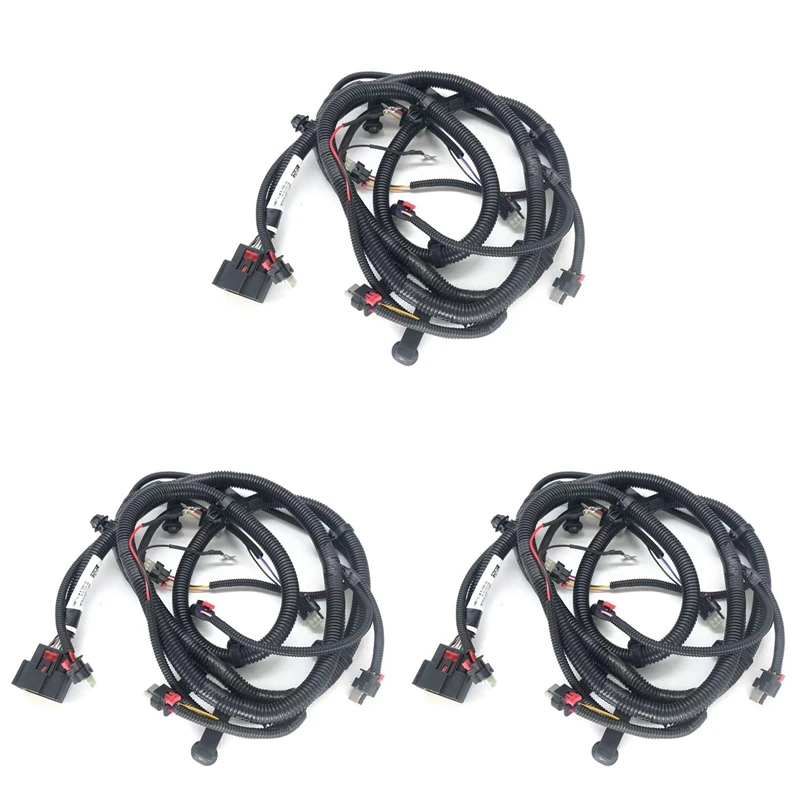 

3X Car Front Bumper Reversing Radar Wiring Harness 2067958-00-B Belt Fog Lamp Interface For Tesla Model 3 2021-2023