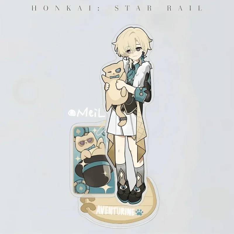 Honkai: Star Rail Acrylic Figure Stand - Blade & Kafka with Cats Desk Decor Ornament