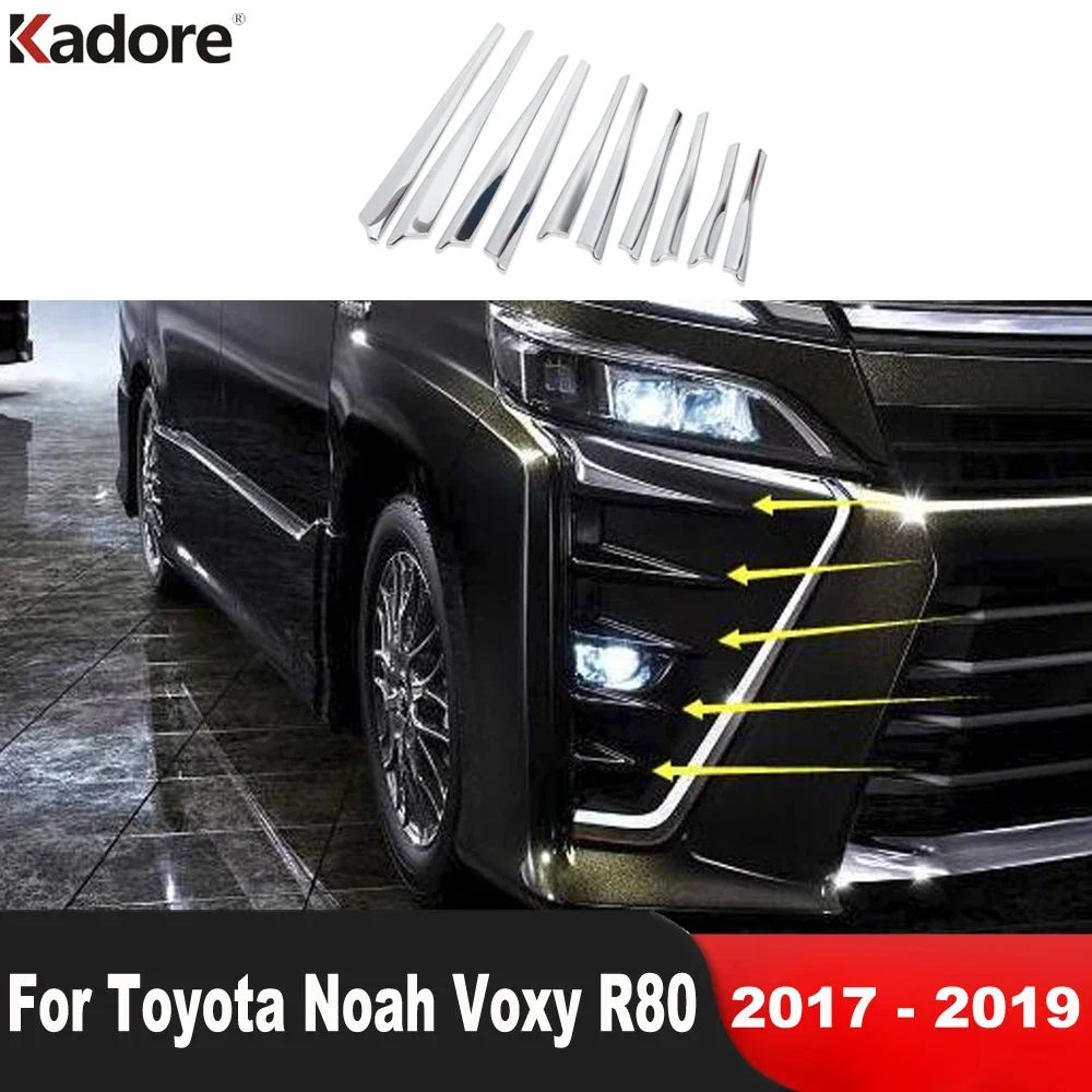 Front-Fog-Light-Lamp-Cover-Trim-For-Toyota-Voxy-Noah-R80-2017-2018-2019 ...