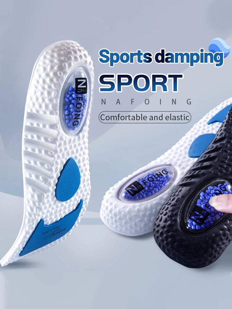 Sport Stoßdämpfung Einlegesohlen Grün EVA Air Kissen Atmungsaktive Arch Support Orthopädische Schuhe Pad Männer Frauen Fußpflege Einlegesohlen – Detail 1