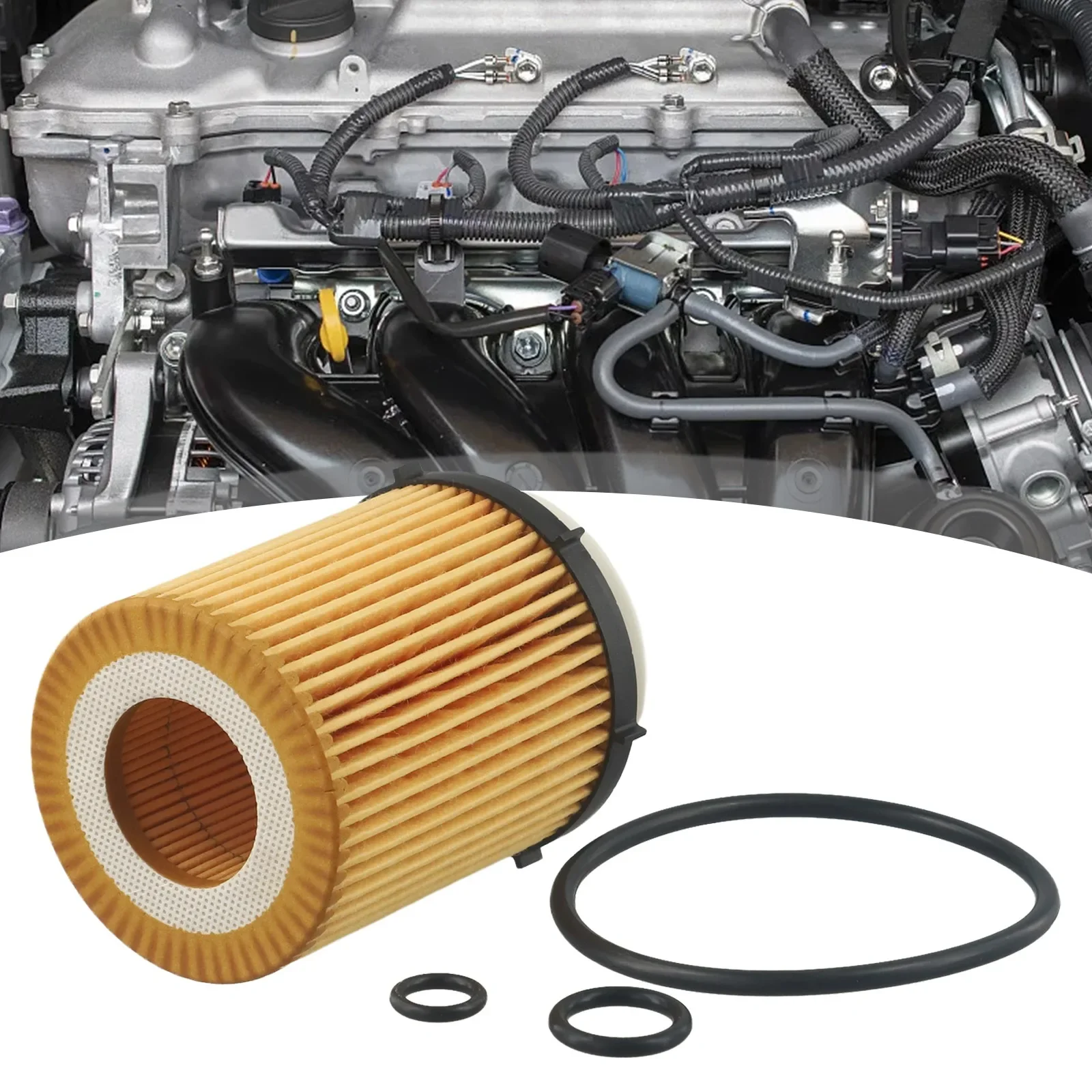 Car Engine Oil Filter Kit for Mercedes-Benz GLB250 C300 A220 GLA250 GLC300 2701840025 2701840125 2701800109 Oil Filter