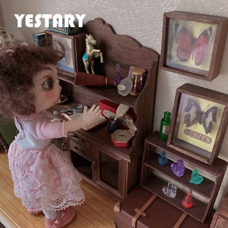

YESTARY 1/6 Bjd кукольная мебель Obitsu11 игрушка деревянный чайный шкаф аксессуары для кукол модный мини кукольный домик мебель для детей подарок