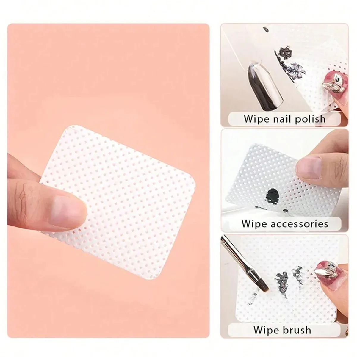 Nail Polish Remover Nail Gel Remover Nail Polish Remover Wipes Nail Cotton Pads Nail Polish Remover Wraps Disposable Nail Pads Lint Free Cotton Pads Nail Polish Remover Wipes Cleaning Tool Nail Art Cleaning Wipes Tips UV Gel Polish Removal Pad Paper