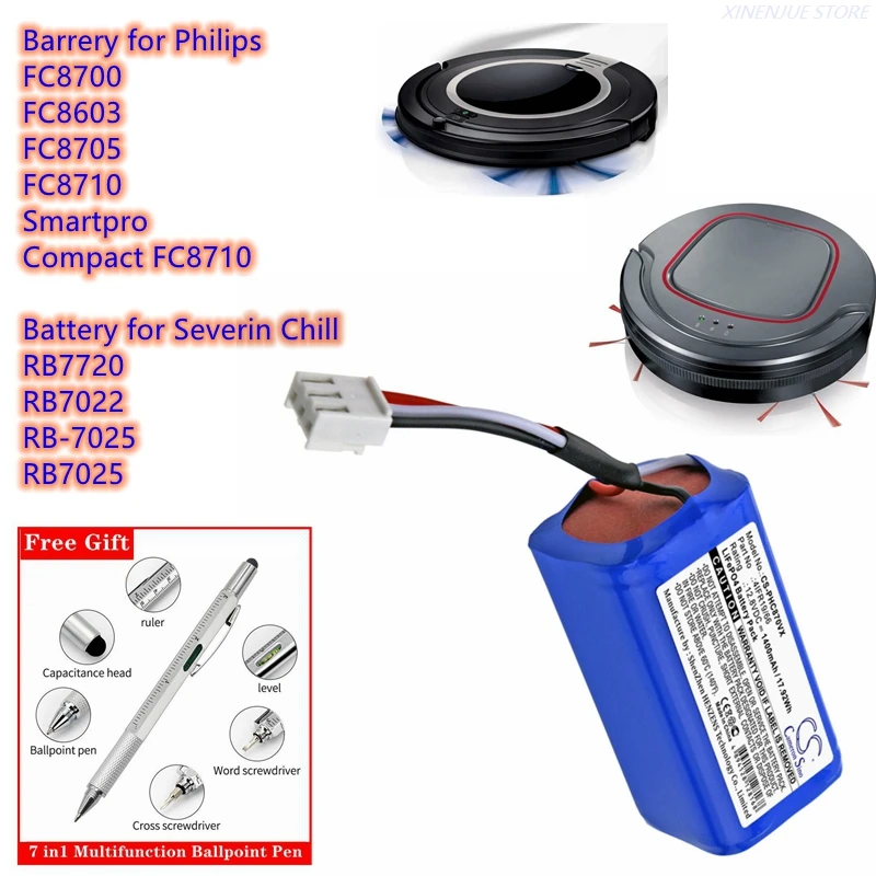 vhbw Akku Ersatz für Philips CP0111/01, 4IFR19/66 für