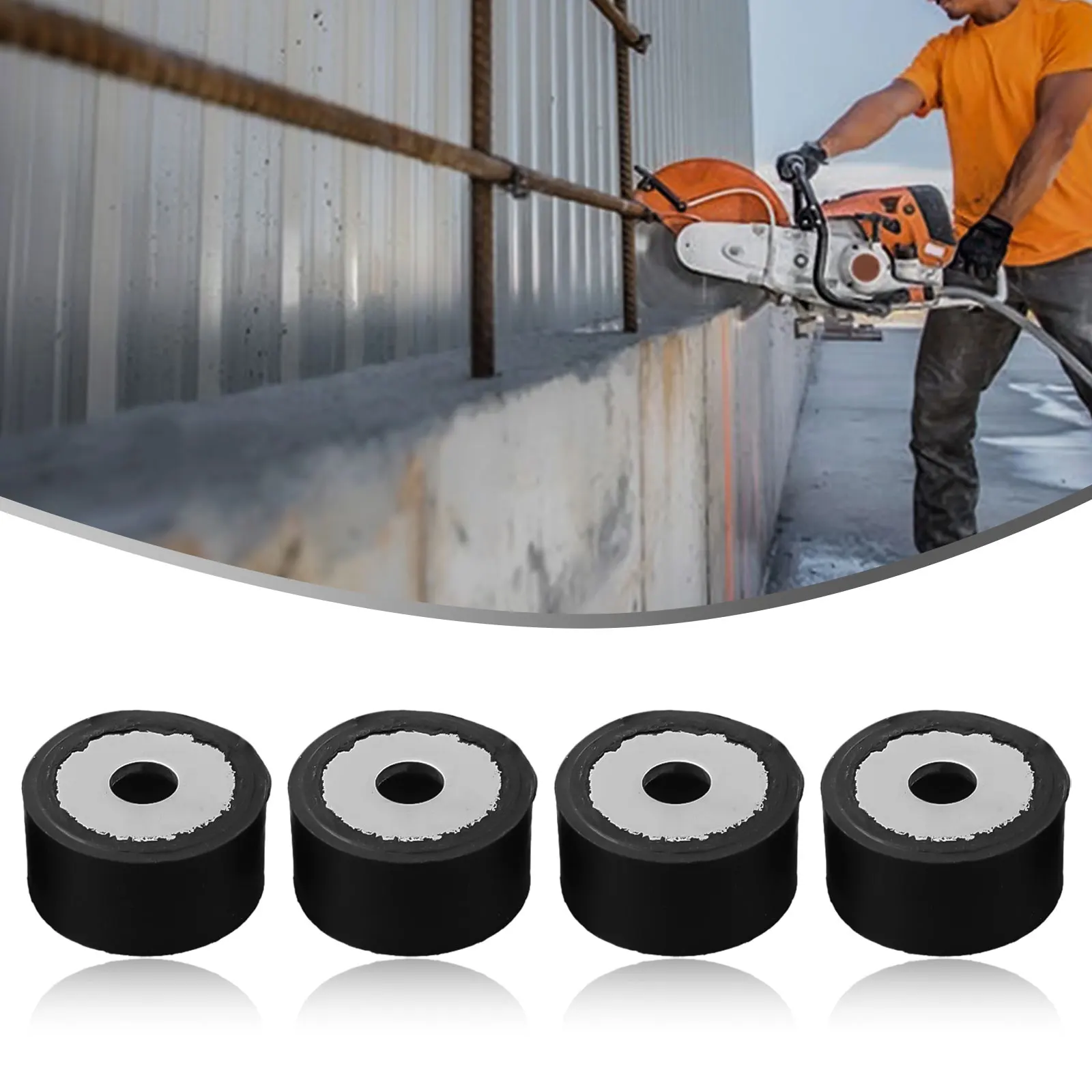 4x Rubber Buffers Compatible With For TS410 TS420 TS510 TS700 TS760 For TS800 Cut Off Saws Essential Replacement Parts