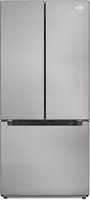 30-Inch and 18.5 cu. ft. Counter Depth French Refrigerator with Three Doors and Deep Freezer in Stainless-Steel, Silver 1