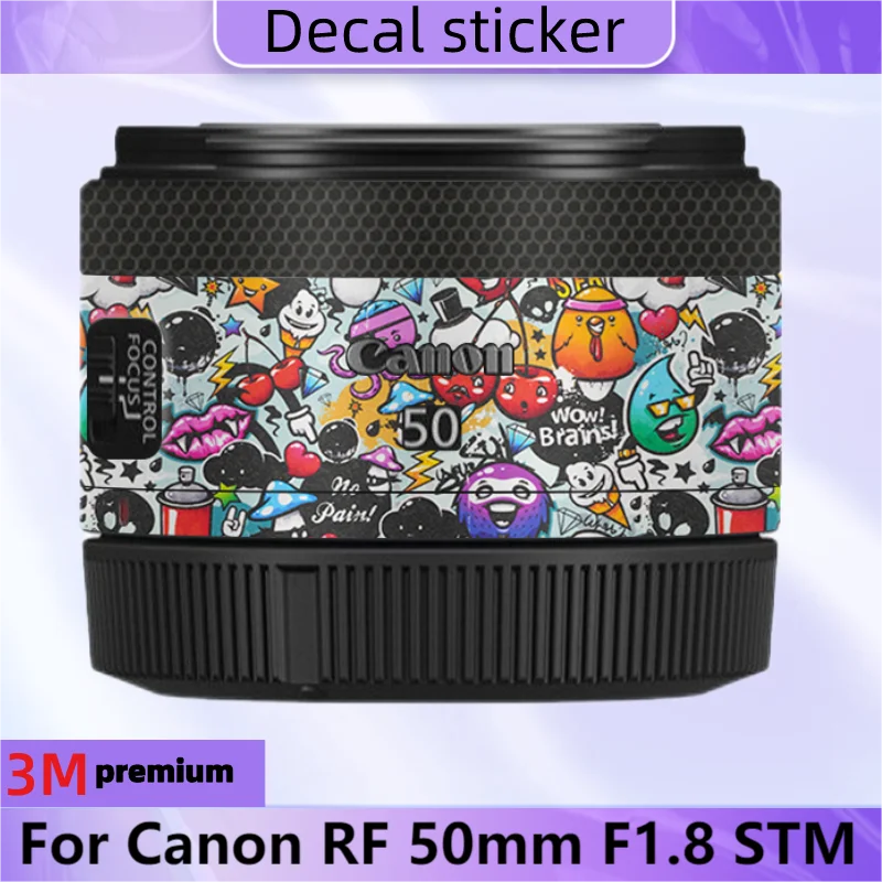 Per Canon Rf 50Mm F1.8 Stm Decal Skin Vinyl Wrap Film Obiettivo Della Fotocamera Adesivo Protettivo Per Il Corpo Coat Rf50Mm 50 1.8 F/1.8 Stm