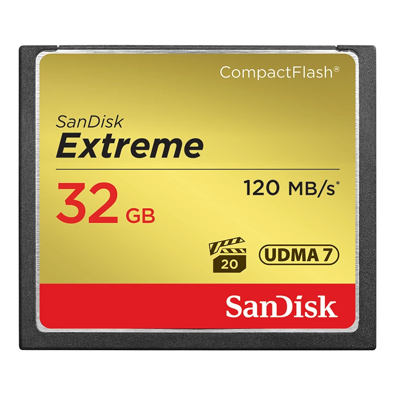 SanDisk Extreme CompactFlash-Speicherkarte, CF-Karte für Kamera, 32 GB, 64 GB, 128 GB, Original-Speicherkarte für Canon, Nikon