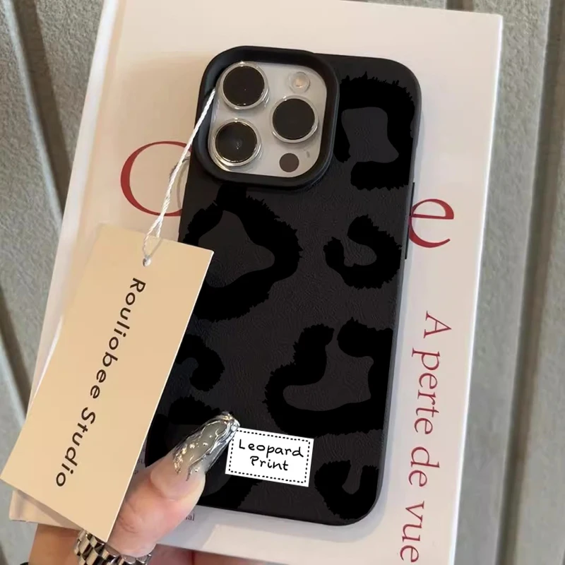 Leopard Print Protective Phone Case with Cover