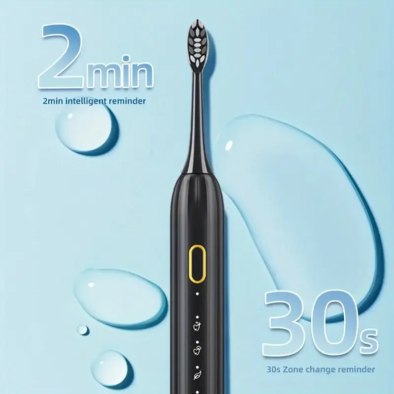 Electric toothbrush Rotary Cleaning Waterproof Rechargeable 10 Head