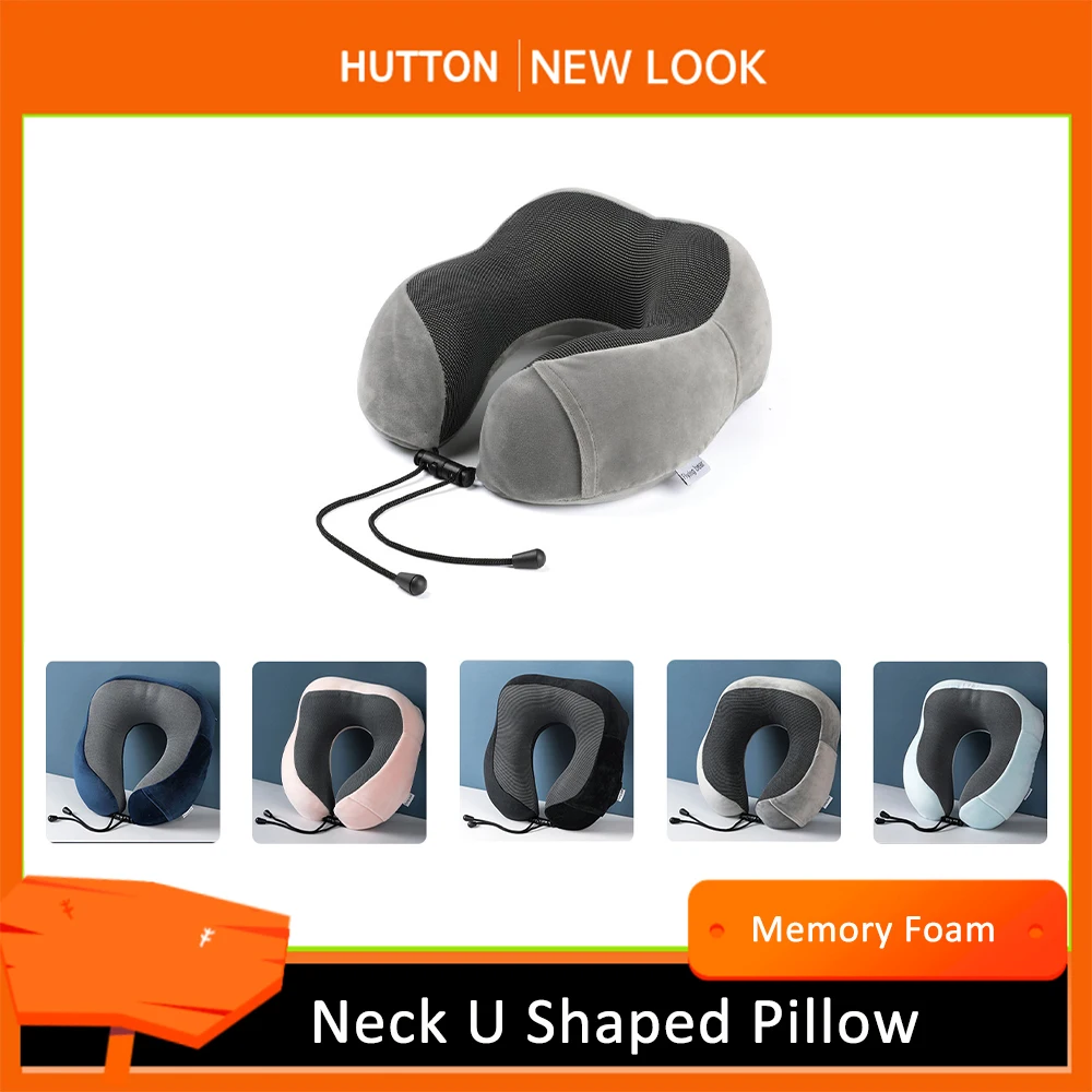 Head UShaped Memory Foam Neck Support Pillow For Car Airplane