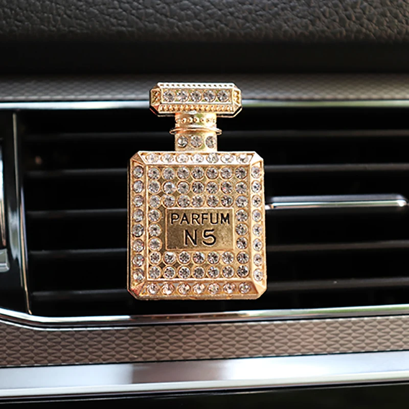 Diamond Perfume Bottle Car Air Freshener Interior Accessories Diamond  Perfume Bottle Car Air Vent
