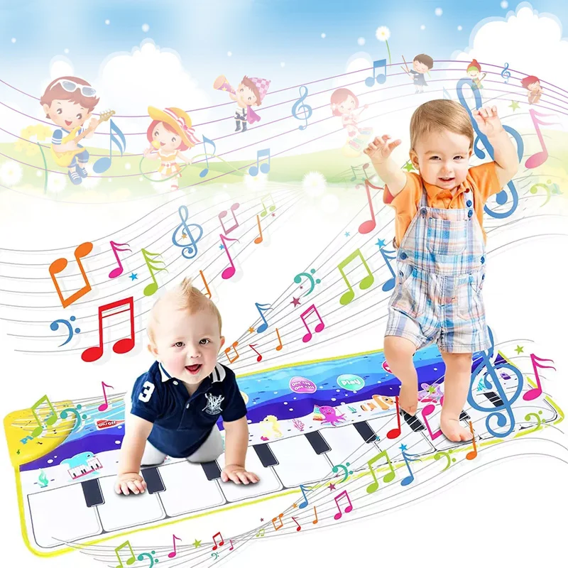 Tapete Musical para Bebês, Teclado Piano, Instrumento Musical, Cobertor,  Toque, Jogos Educativos, Brinquedos Montessori, Presentes para Crianças,  Chão - AliExpress