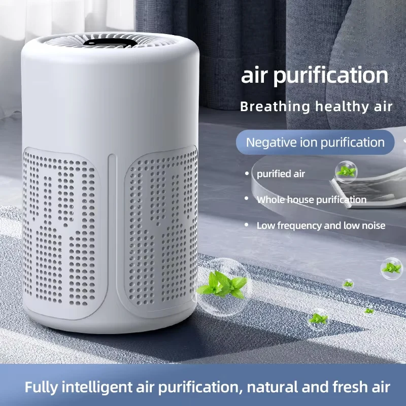 Mini Desktop Air Purifier HEPA Filter With Negative Ion Technology Eliminates Formaldehyde Odors Smoke And Dust Particles 1