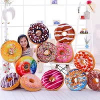 Simulation 3D Sweet Donut Pillow Creative Plush Toy Office Sofa Waist Pillow Seat Cushion Sleeping Pillow Student Napping 2