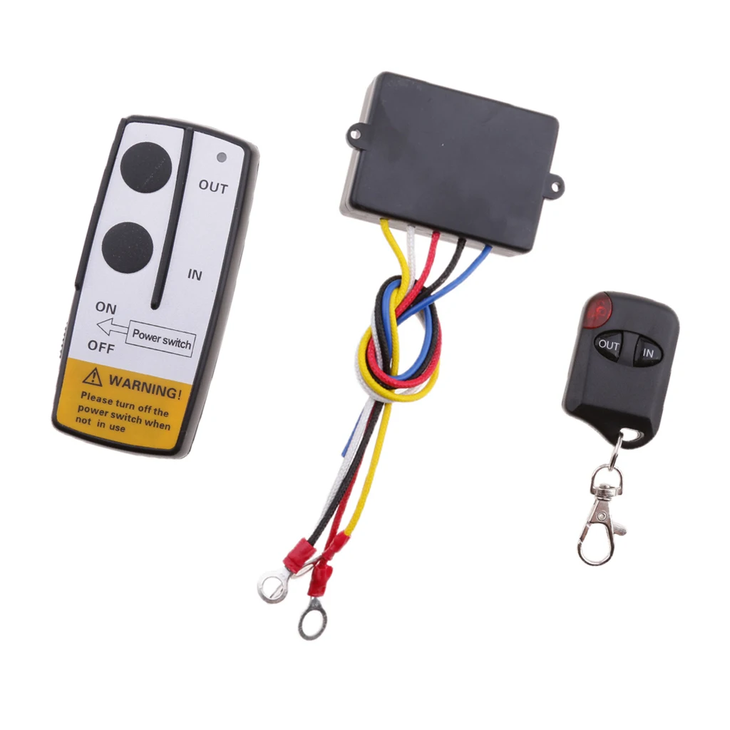 Universal Wireless Winch Remote Control Kit 12V DC for SUV ATV Auto