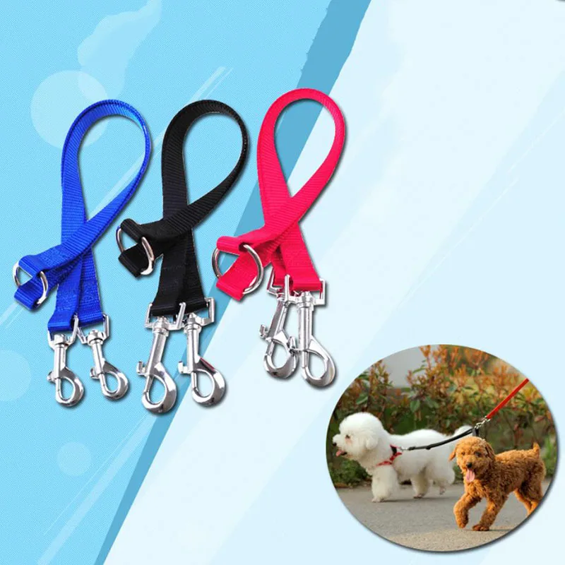 A Piedi 2 Due Cani Guinzaglio Doppia Con Letti Singoli Piombo Walking Guinzaglio Due Animali Domestici Gatti Dual Coppia Cane Guinzagli Di Nylon Di Fo