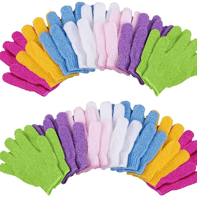 

2pcs Exfoliating Gloves Bath Sponge Body Dead Skin Remover Bath Shower Brush Massager Scrub Exfoliator Magic Bathing Five Finger