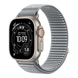 Premium Sport Loop Watch Band - Breathable and Adjustable Nylon Strap - 42 44 45 49 S11 - 46mm (High - grade grey)