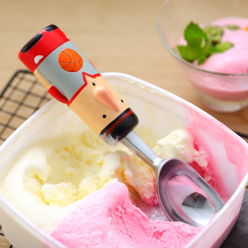 Ice Cream Cookie Scoop Set of 3, Melon Baller Scoop Anti-Freeze Handle  Stainless Steel Scooper with Trigger, Spring Handle - AliExpress