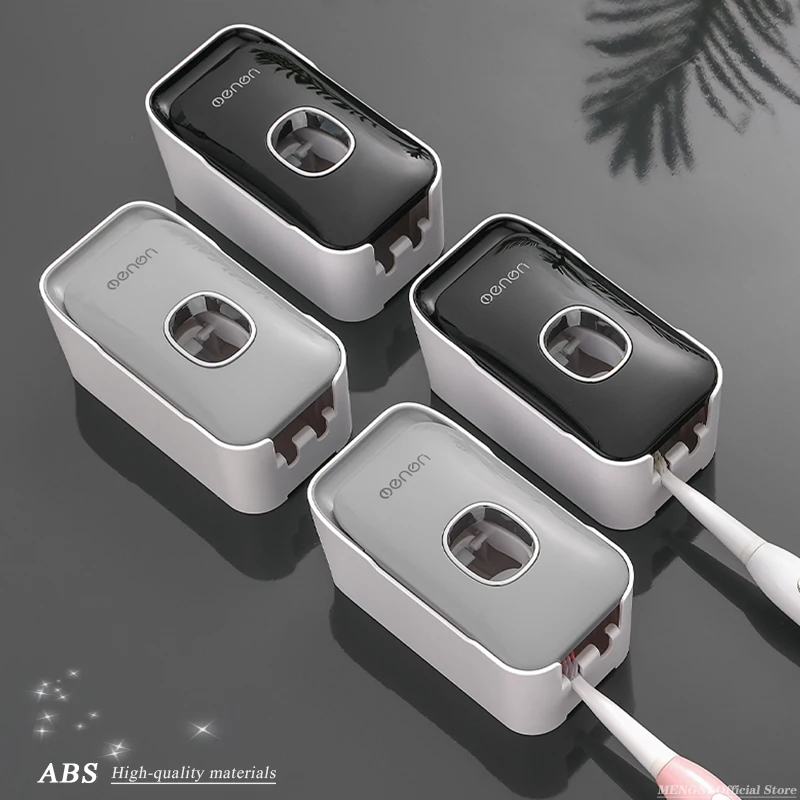 Toothpaste Squeezer Automatic Toothpaste Dispenser Squeezer With Toothbrush Holder Wall Mounted Bathroom Accessories Sets