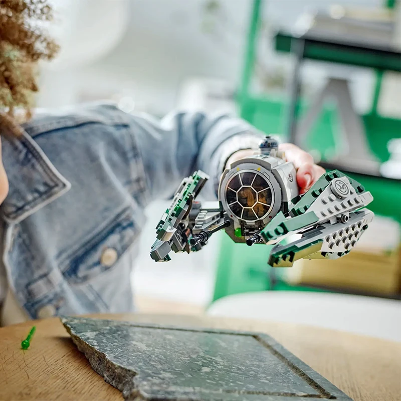 재고 요다 스페이스 제디드 스타파이터 75360 빌딩 블록, 전쟁 벽돌, 어린이 생일 크리스마스 선물, DIY 장난감