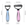 Cat Hair Removal Comb Dog Hair Removal Brush Stainless Steel Double Sided Pet Grooming Brush Removing Tangles Cat Accessories 6