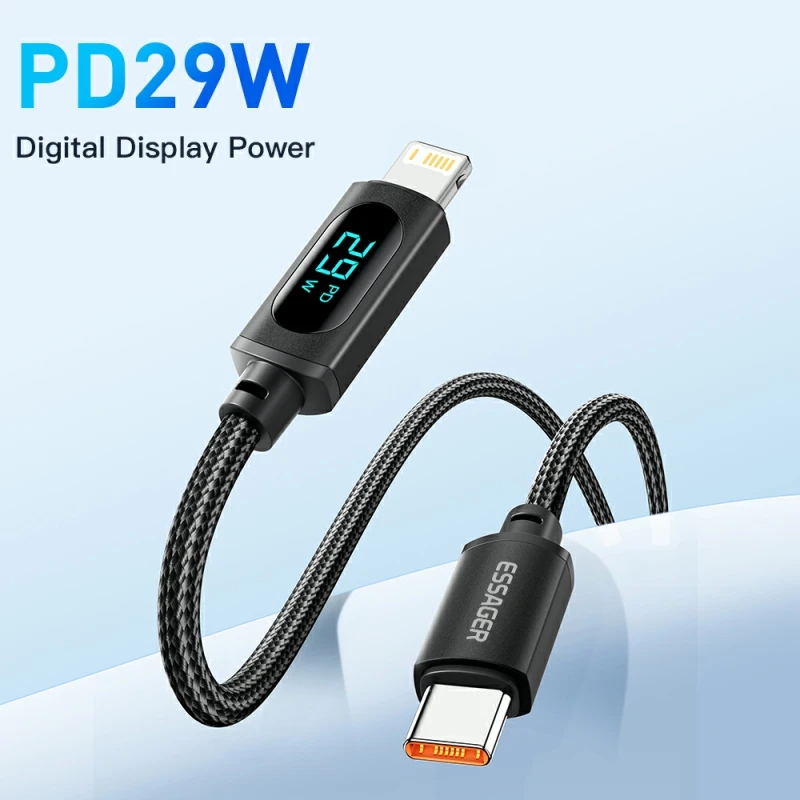 Essager USB Type C Fast Charge Lightning Cable