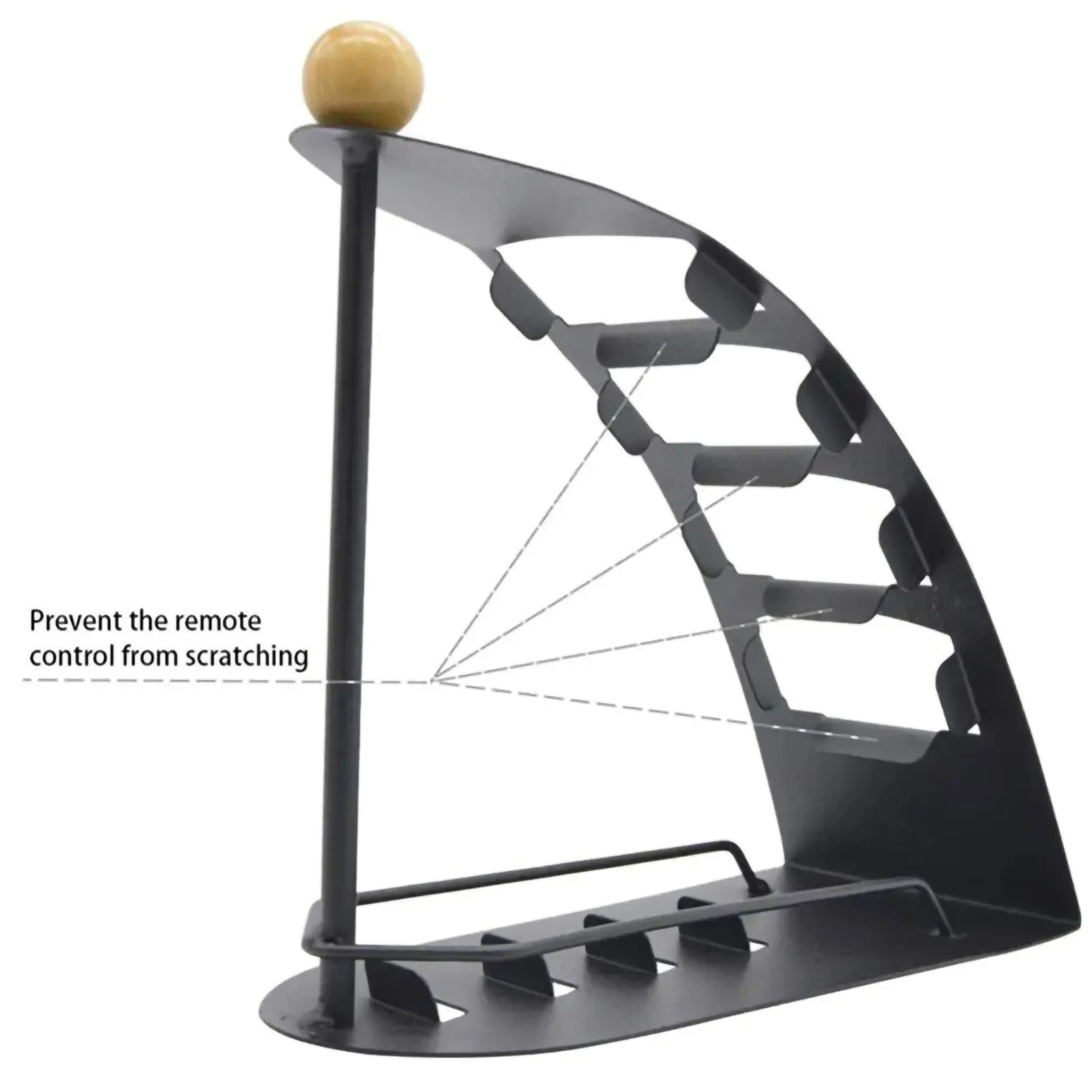 Tv Remote Controller Stand Holder 4-grid Desktop Storage Rack Organizer For Tv Air Conditioner Remote Control