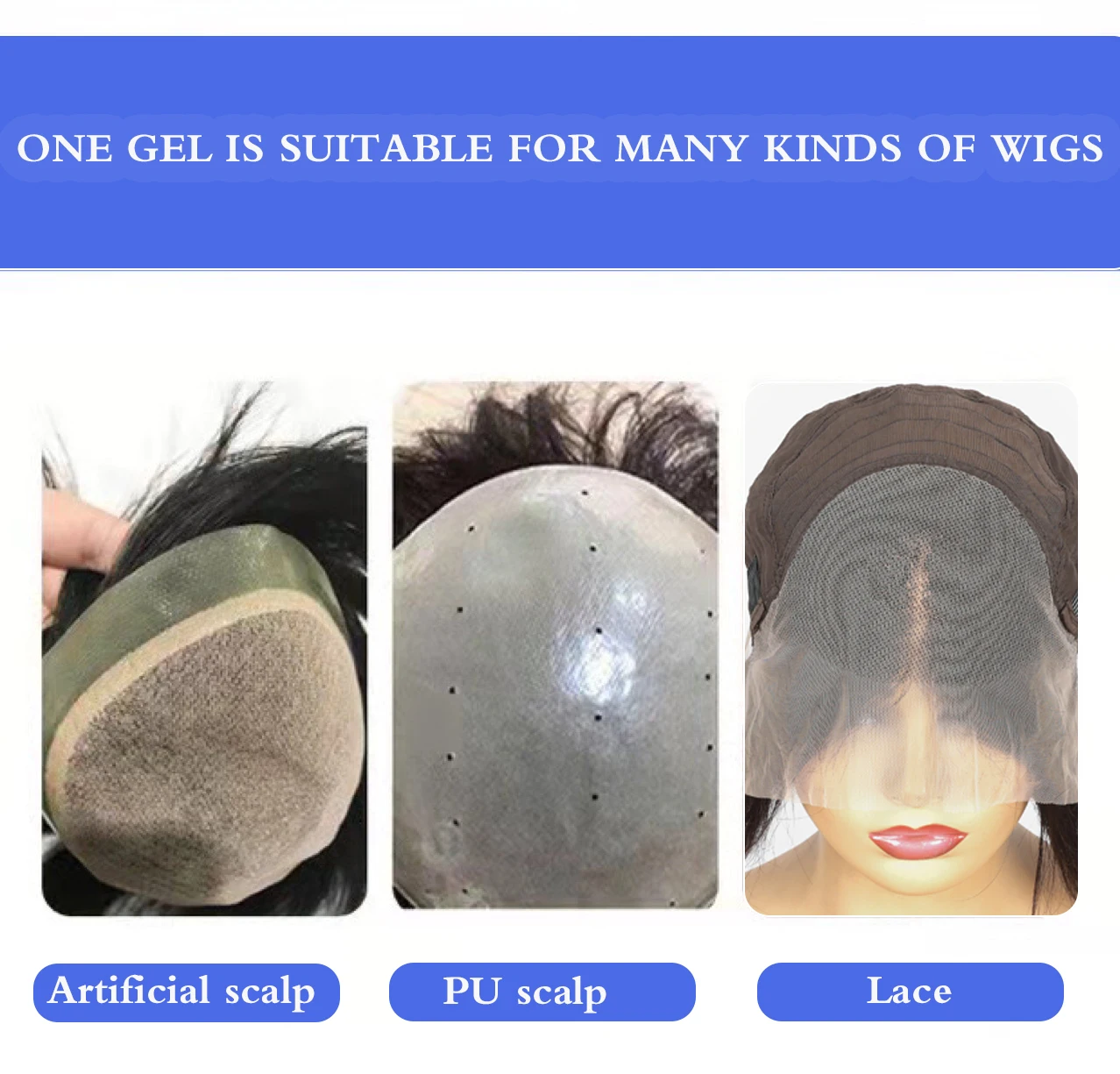 Waterproof Glue For Hair Wig Glue For Lace Front Wig Toupee Closure Hair Extension And Remover Super Bonding Adhesive wig glue hair bonding glue lace wig glue wig glue remover 1-5PC