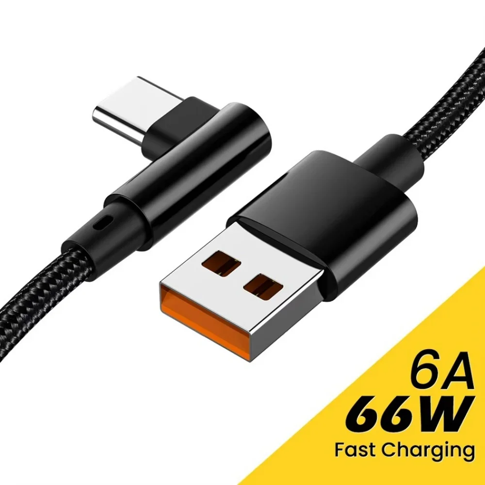 ตัวเลือกสินค้า สายชาร์จ USB Type-C หงาย 90 องศา ชาร์จเร็ว คุณภาพสูง ใช้งานง่าย