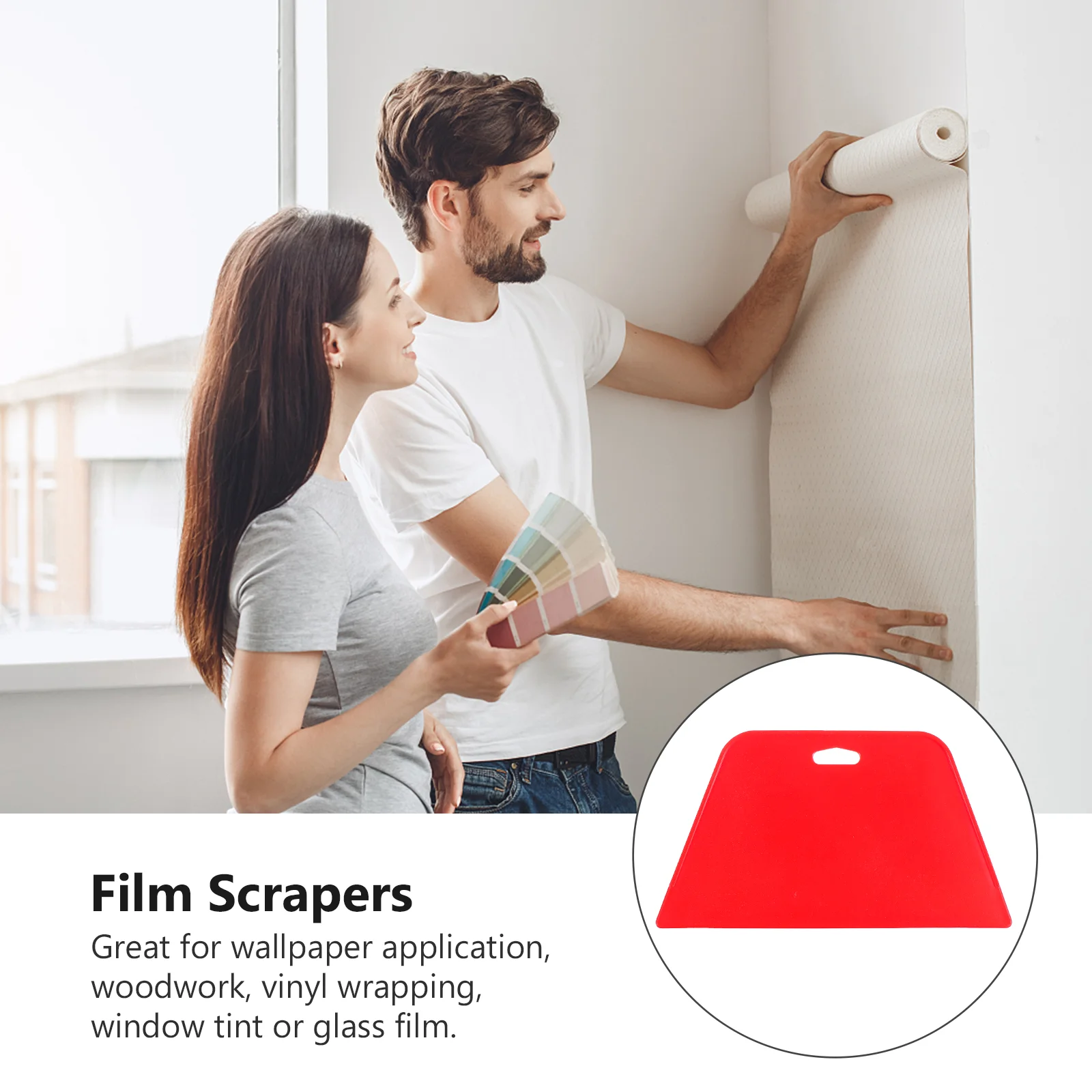 4 Pcs Scraper Plastic Squeegee Film Installing Squeegees Wallpaper Tool Scrapper vinyl squeegee,window tinting squeegee