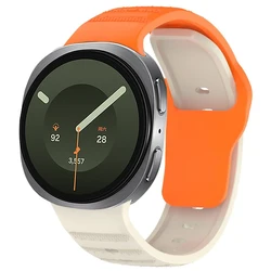 Silicone Sport Strap - Replaceable Bracelet Wristband Accessories - Watch 8 Classic 46mm (Orange starlight)