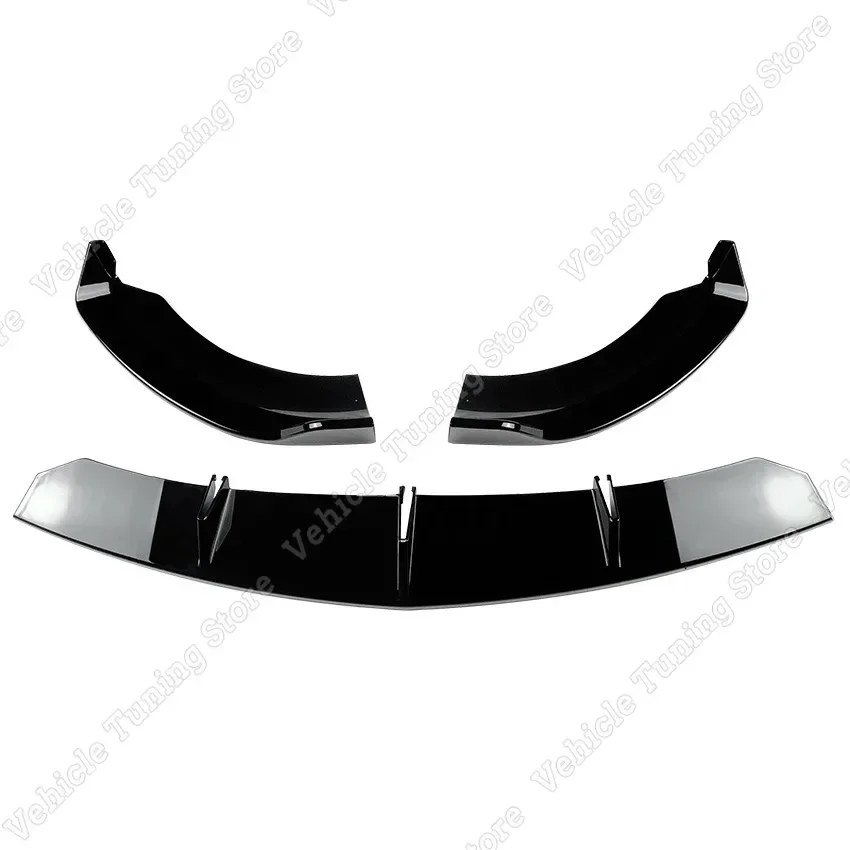 Car Front Bumper Lip Front Shovel Exterior Canard Splitter For Mercedes Benz E Class W213 E260 E300 E43 AMG 2016-2020 ABS