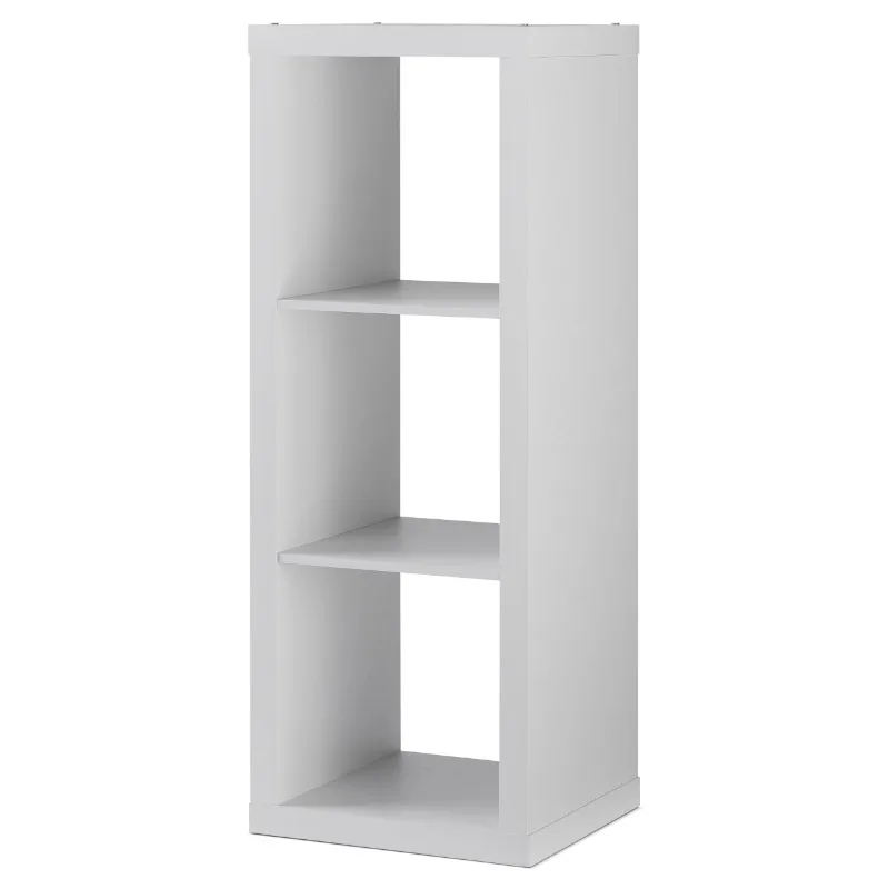 

Better Homes & Gardens 3-Cube Storage Organizer, White Texture Book Storage