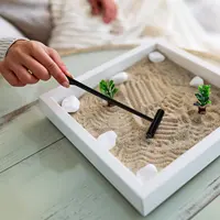 6Pcs Mini Sand Rake Set Zen Garden Tool Plastic Mini Rakes for Desk Meditation Sand Smooth Sandbox Accessories - Image 3