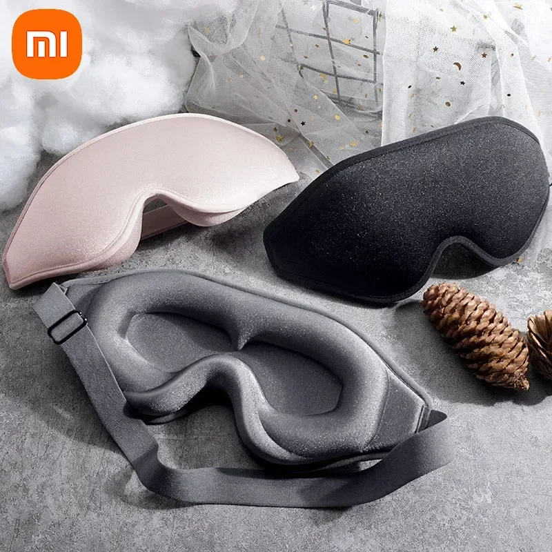 

Xiaomi 3D Contoured Sleep Mask 99% Blockout Light Eye Cover Adjustable Strap Soft Travel Nap Blindfold Sleeping Eyeshade Mask