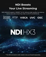 OBSBOT Tail Air NDI Streaming Camera 4K, AI Tracking PTZ Camera with APP, Gesture Control, HDMI/USB-C/Wireless Webcam for Stream - Image 3